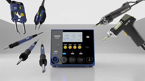 TestEquity: Hakko FX973-010 Rework Station, 3-Port, 400W, 120V